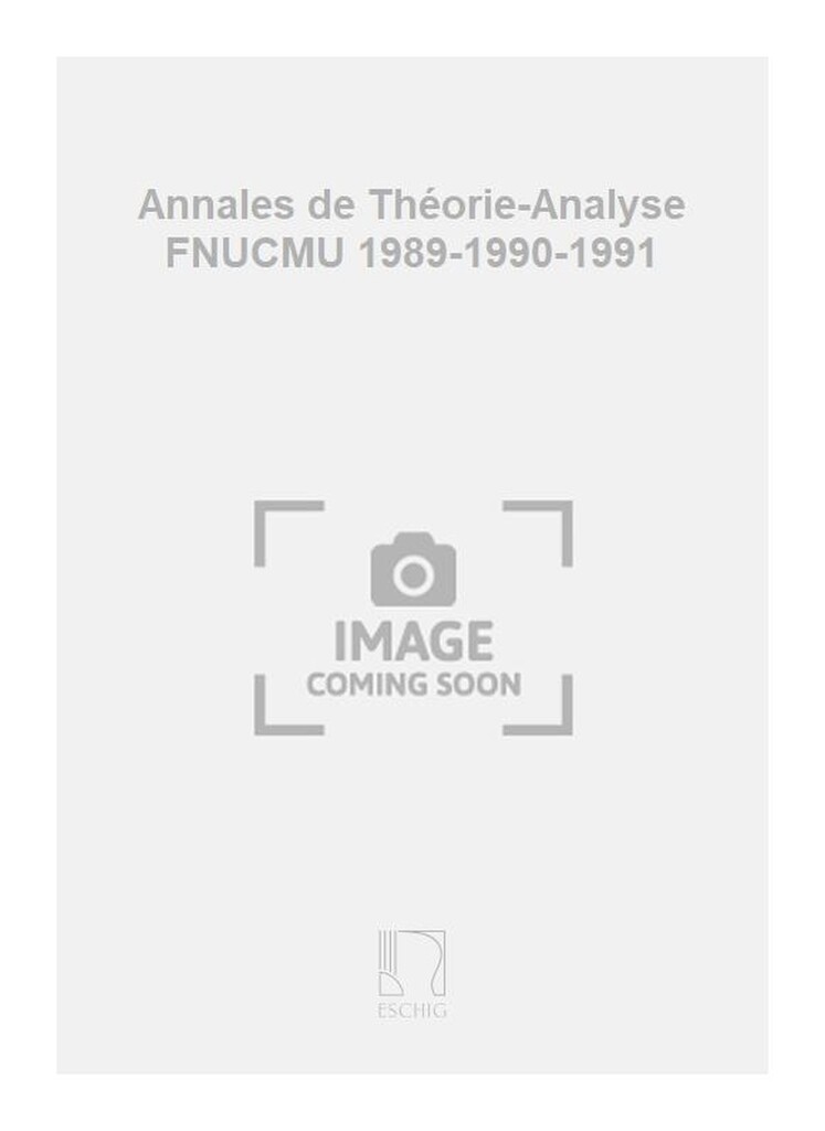 Annales de Thëorie-Analyse FNUCMU